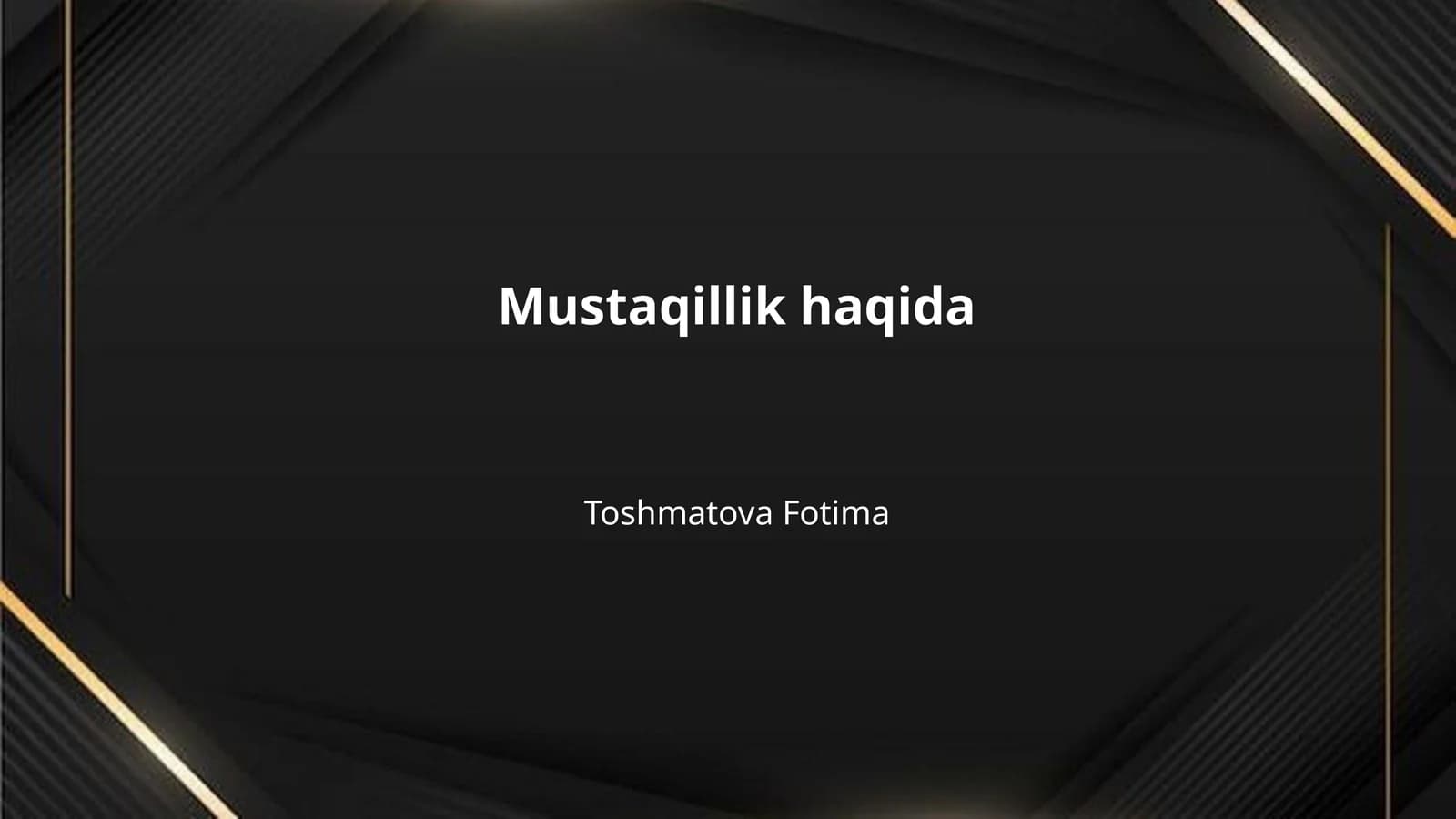 Mustaqillik haqida