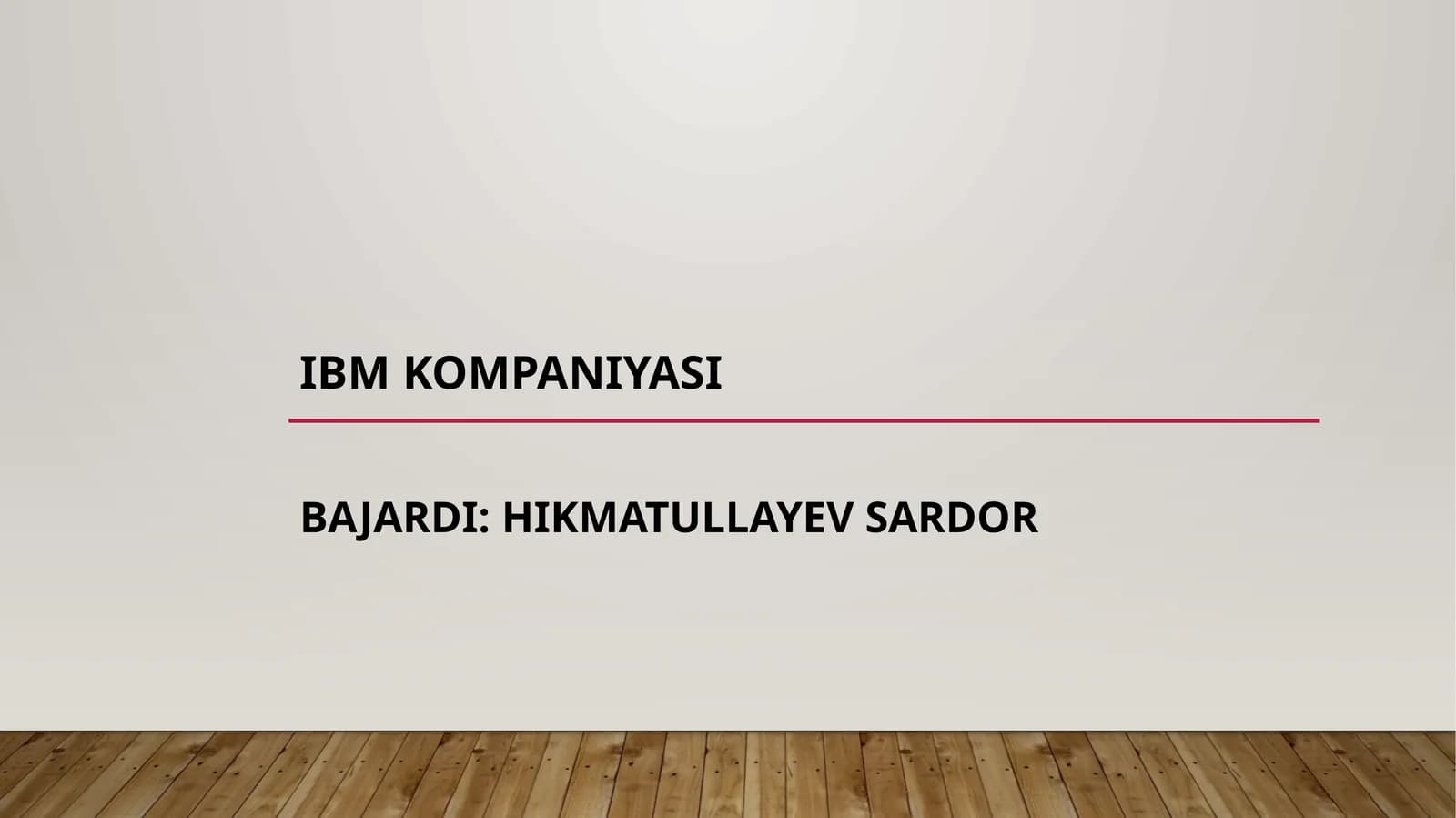 IBM KOMPANIYASI