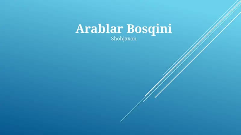 Arablar Bosqini