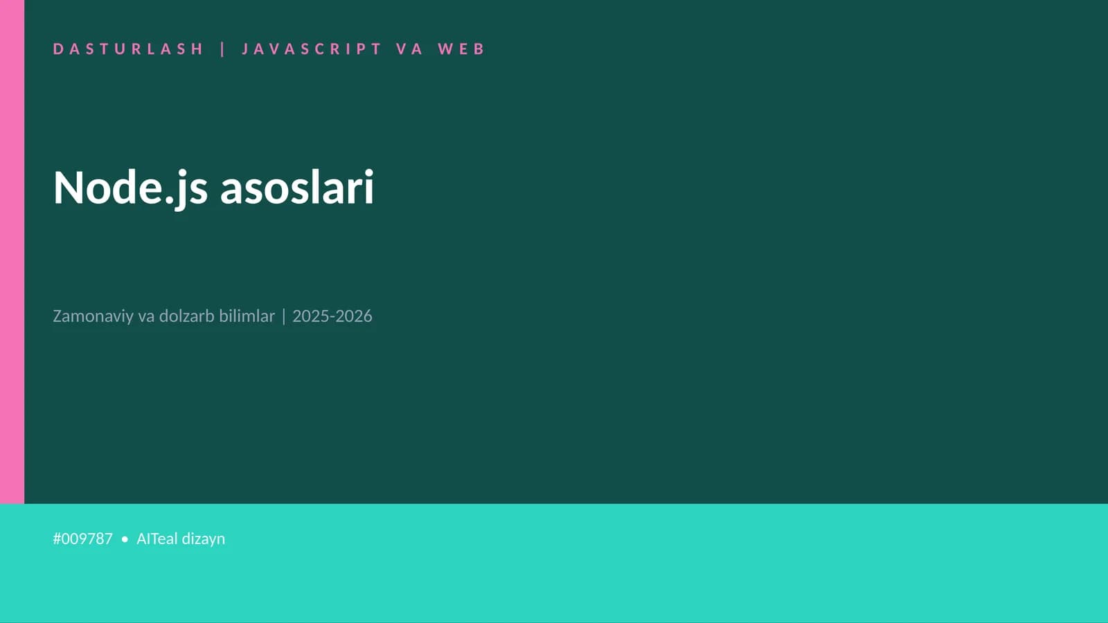 Node.js asoslari