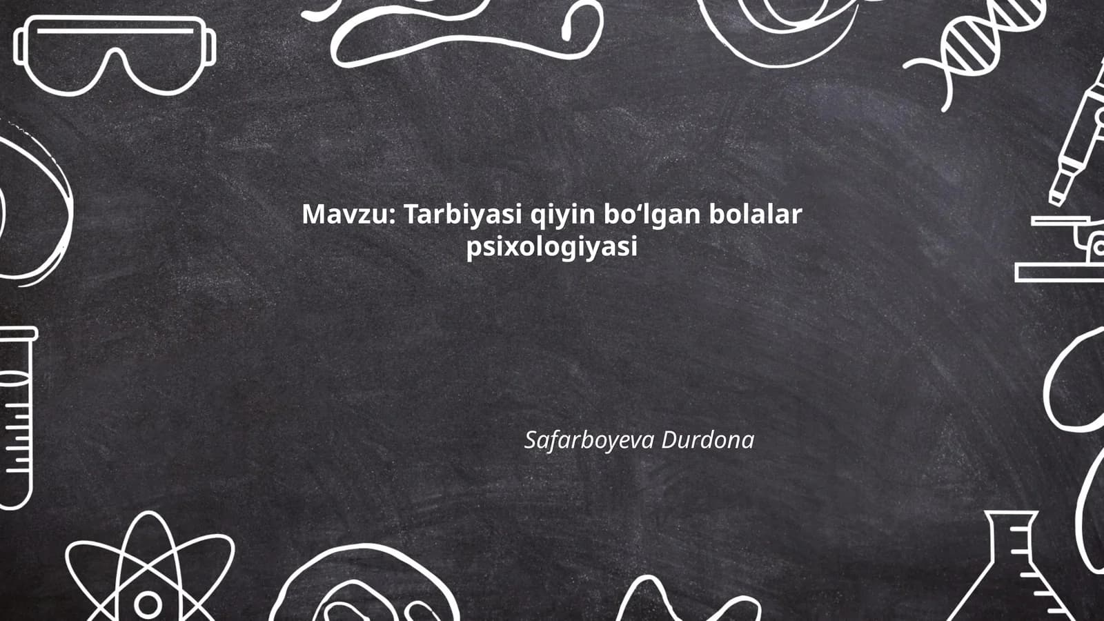 Tarbiyasi qiyin boʻlgan bolalar psixologiyasi