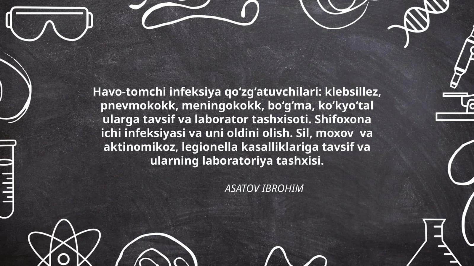 Havo-tomchi infeksiya qo‘zg‘atuvchilari