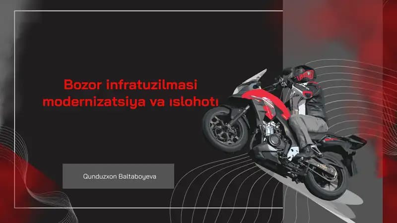 Bozor infratuzilmasi modernizatsiya va ıslohotı