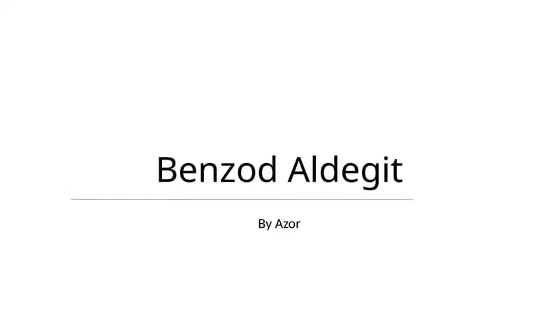 Benzod Aldegit