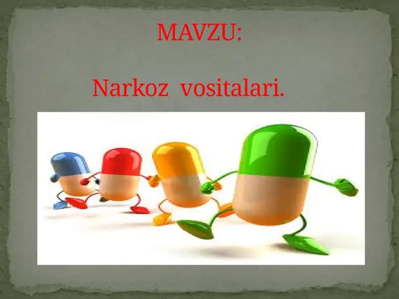 Narkoz vositalari