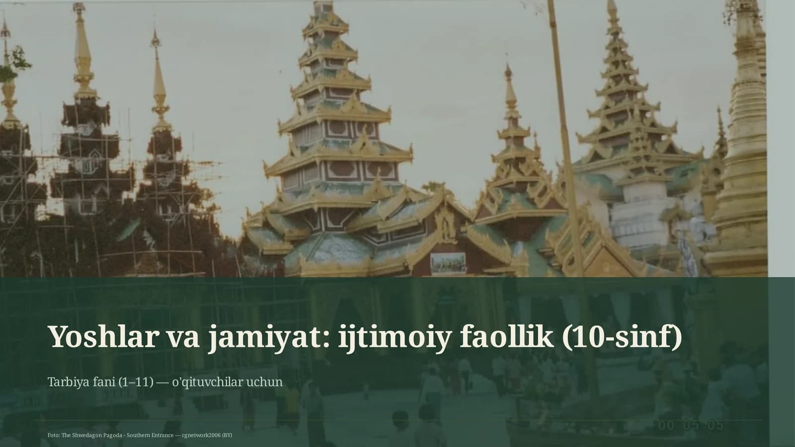 Yoshlar va jamiyat: ijtimoiy faollik (10-sinf)