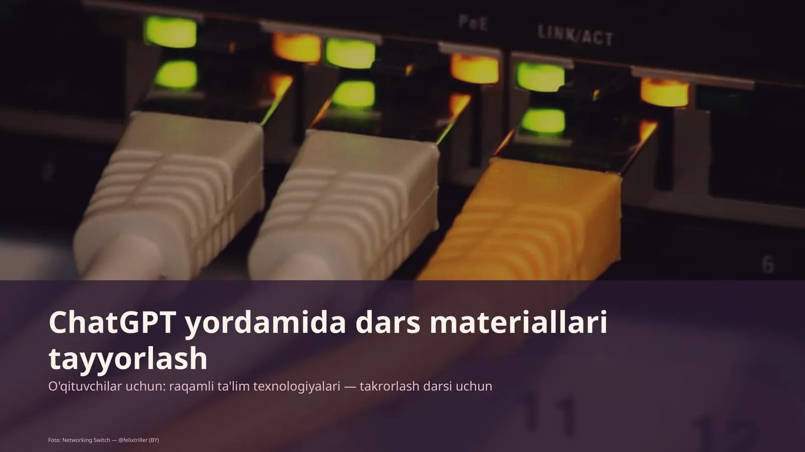 ChatGPT yordamida dars materiallari tayyorlash