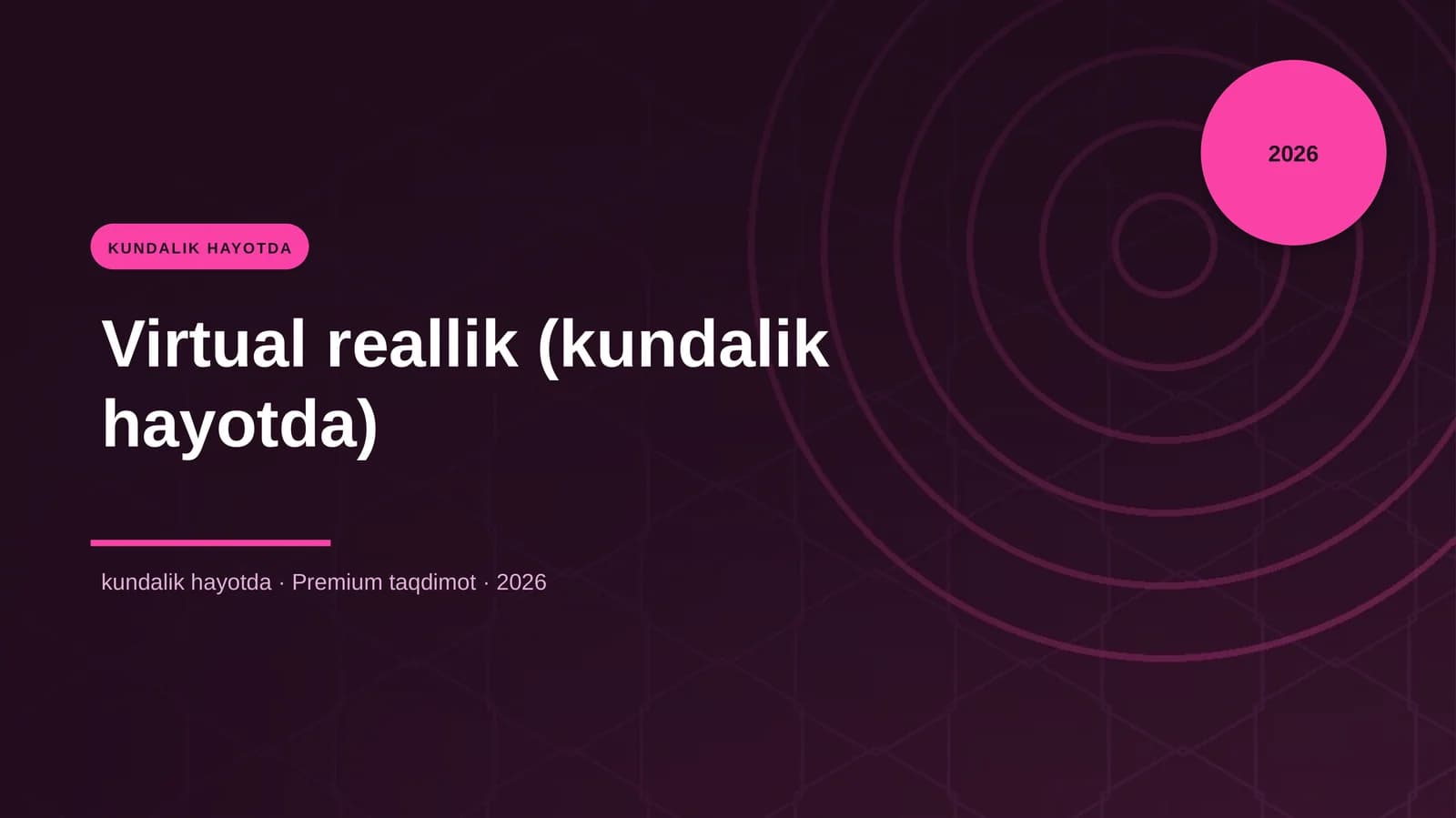 Kundalik Hayotda