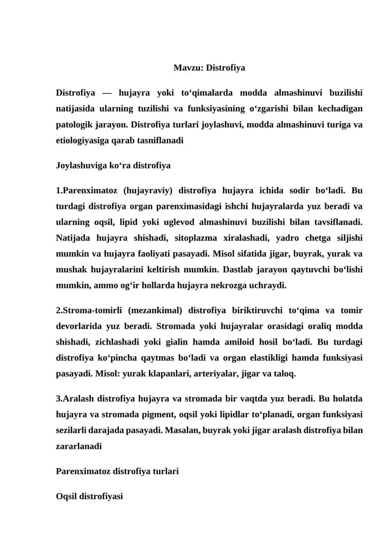 Distrofiya