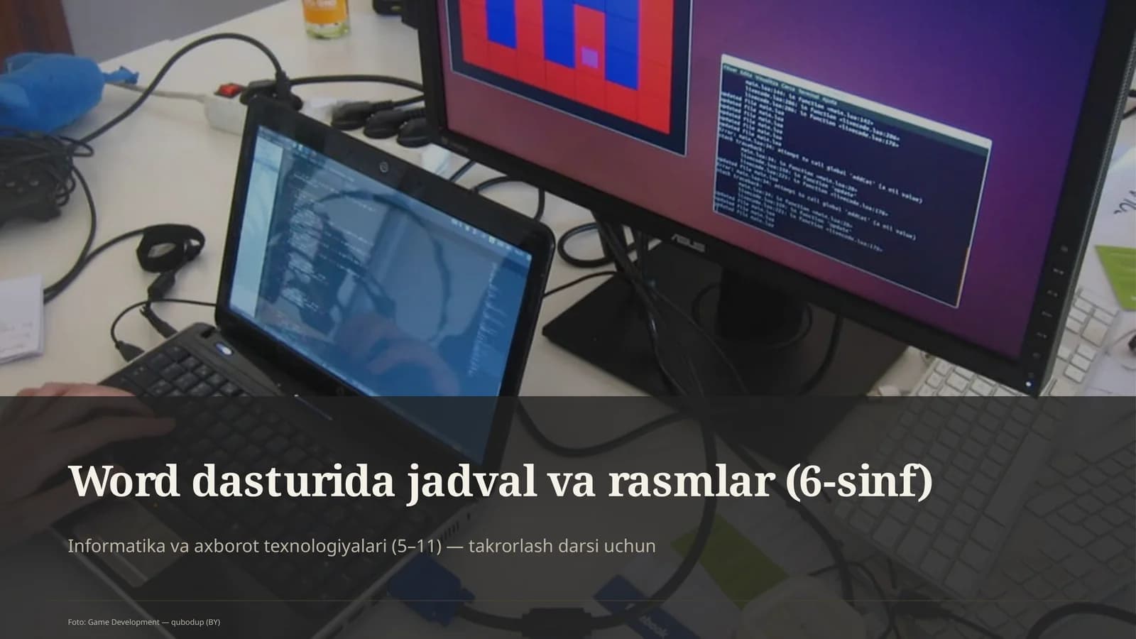 Word dasturida jadval va rasmlar (6-sinf)