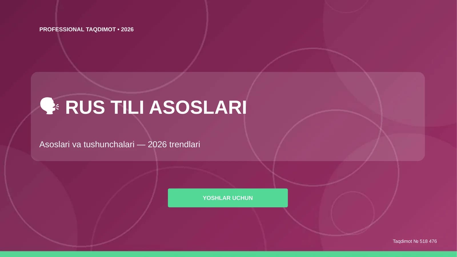 Rus tili asoslari: asoslari va tushunchalari (2026 trendlari)