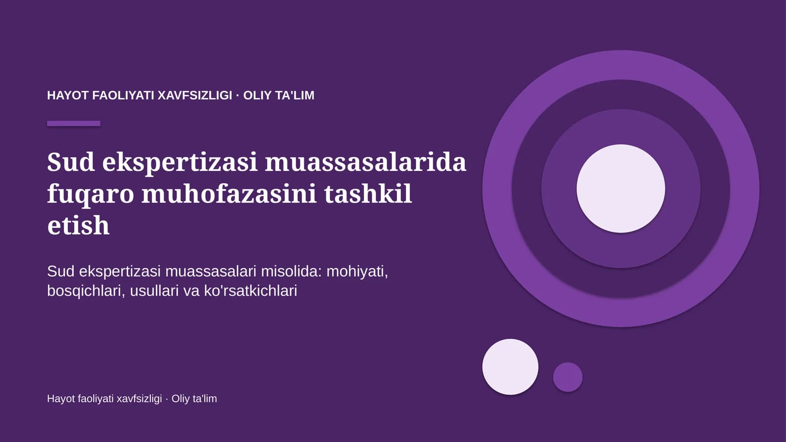 sud ekspertizasi muassasalarida fuqaro muhofazasini tashkil etish 6950