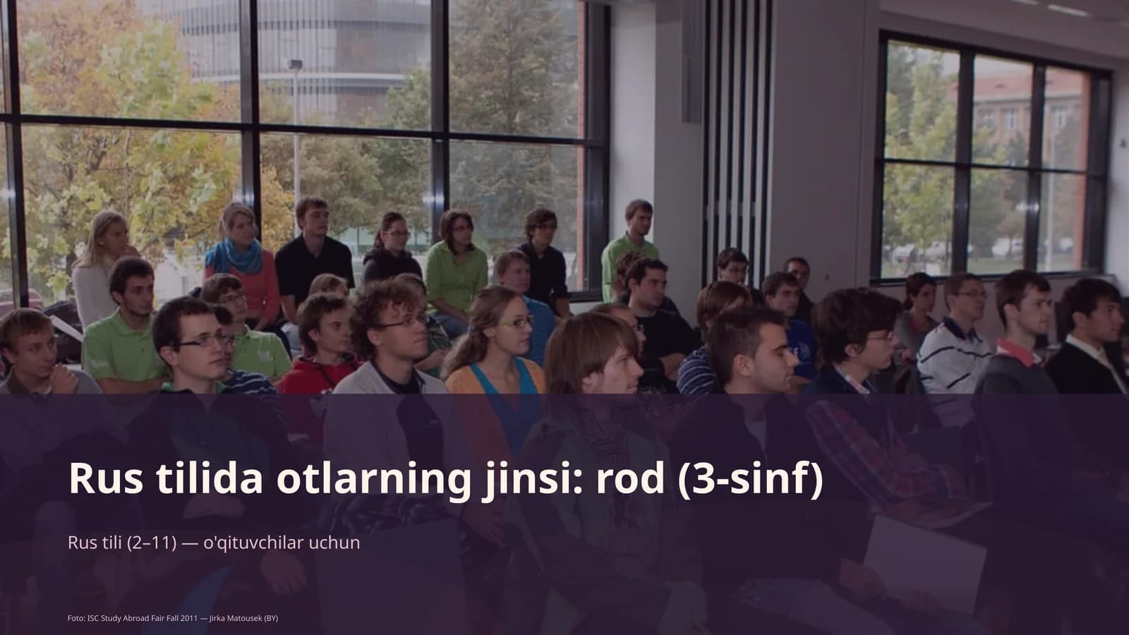 Rus tilida otlarning jinsi: rod (3-sinf)