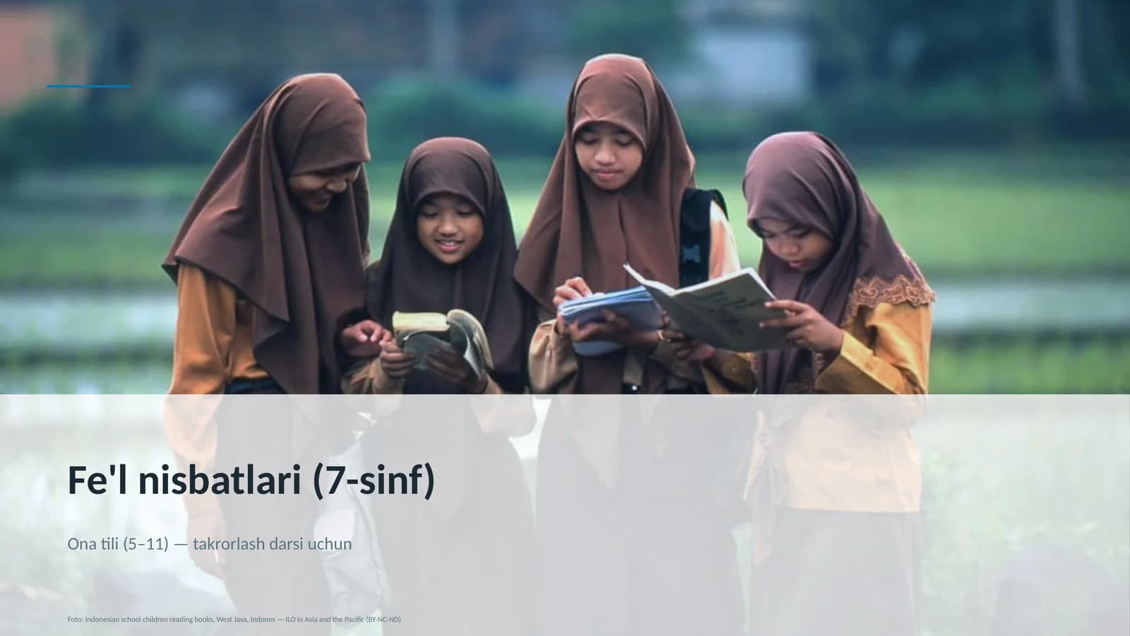 Fe'l nisbatlari (7-sinf)