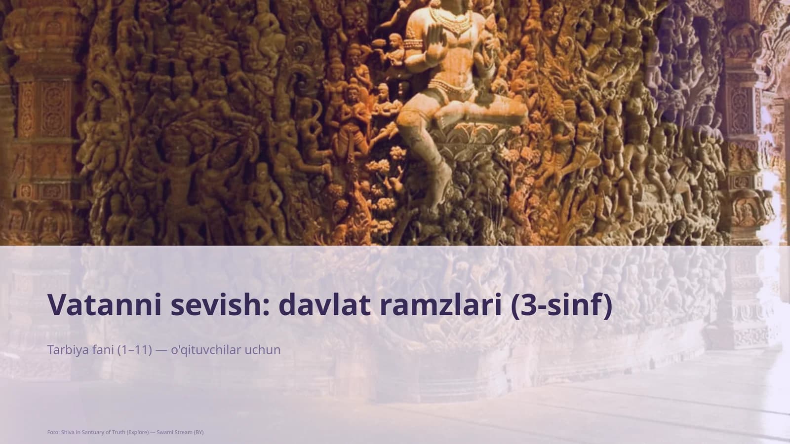 Vatanni sevish: davlat ramzlari (3-sinf)