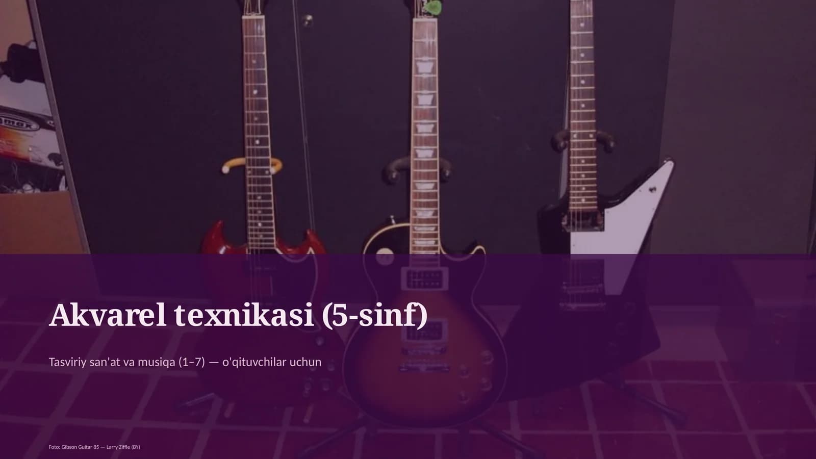 Akvarel texnikasi (5-sinf)