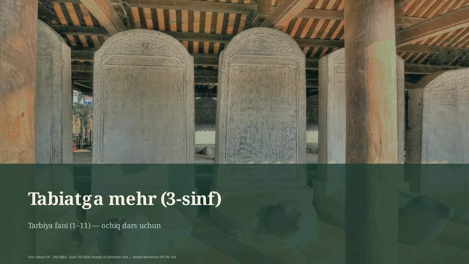 Tabiatga mehr (3-sinf)