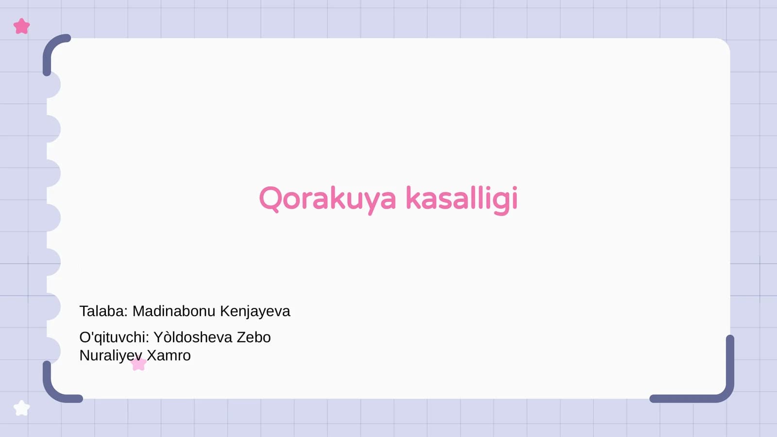 Qorakuya kasalligi