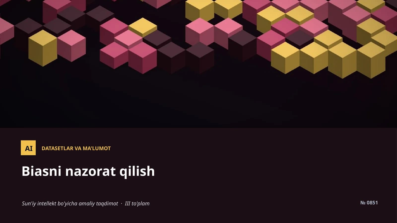 DATASETLAR VA MA'LUMOT