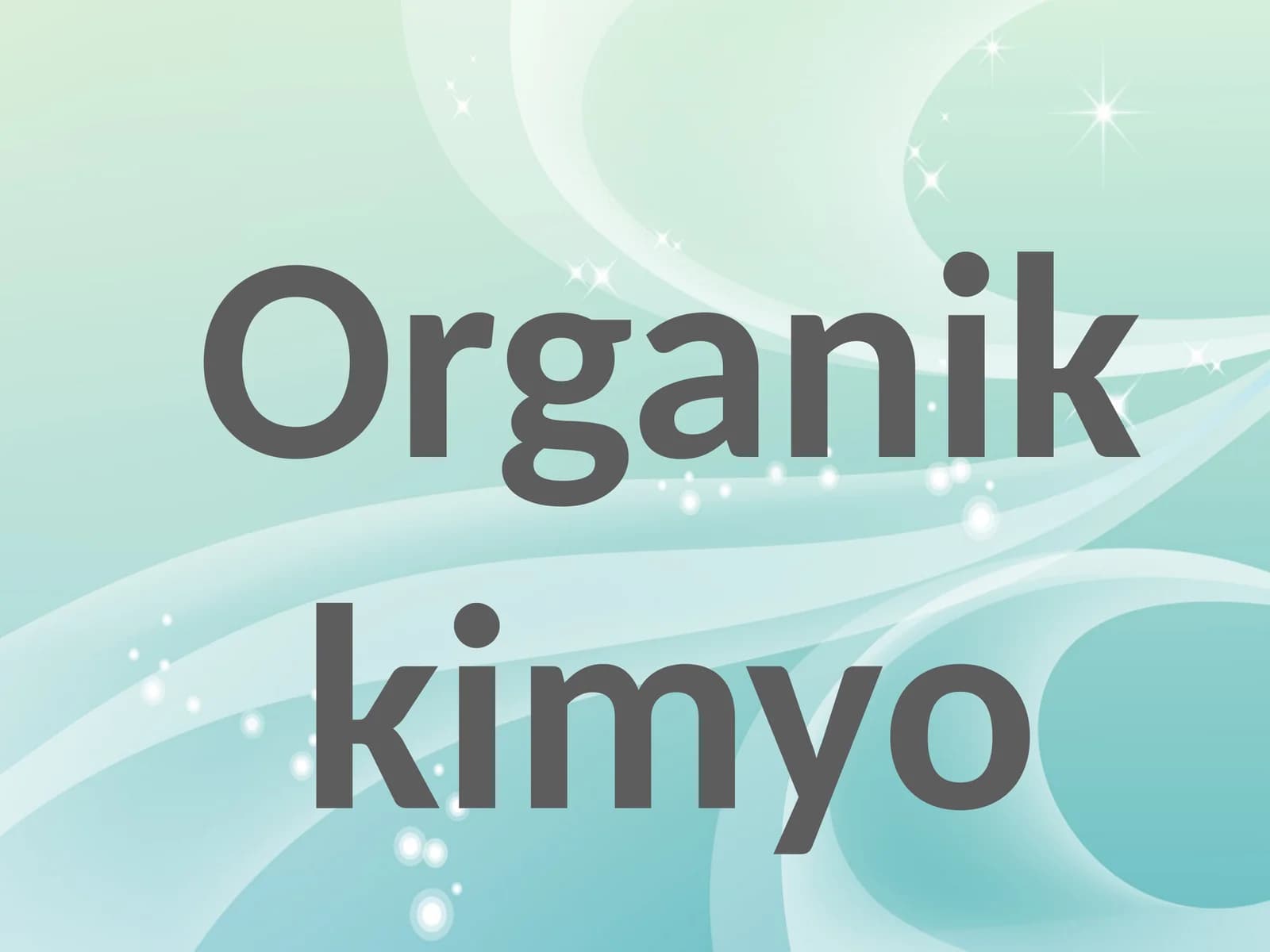 Organic Chemistry