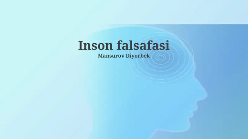 Inson falsafasi