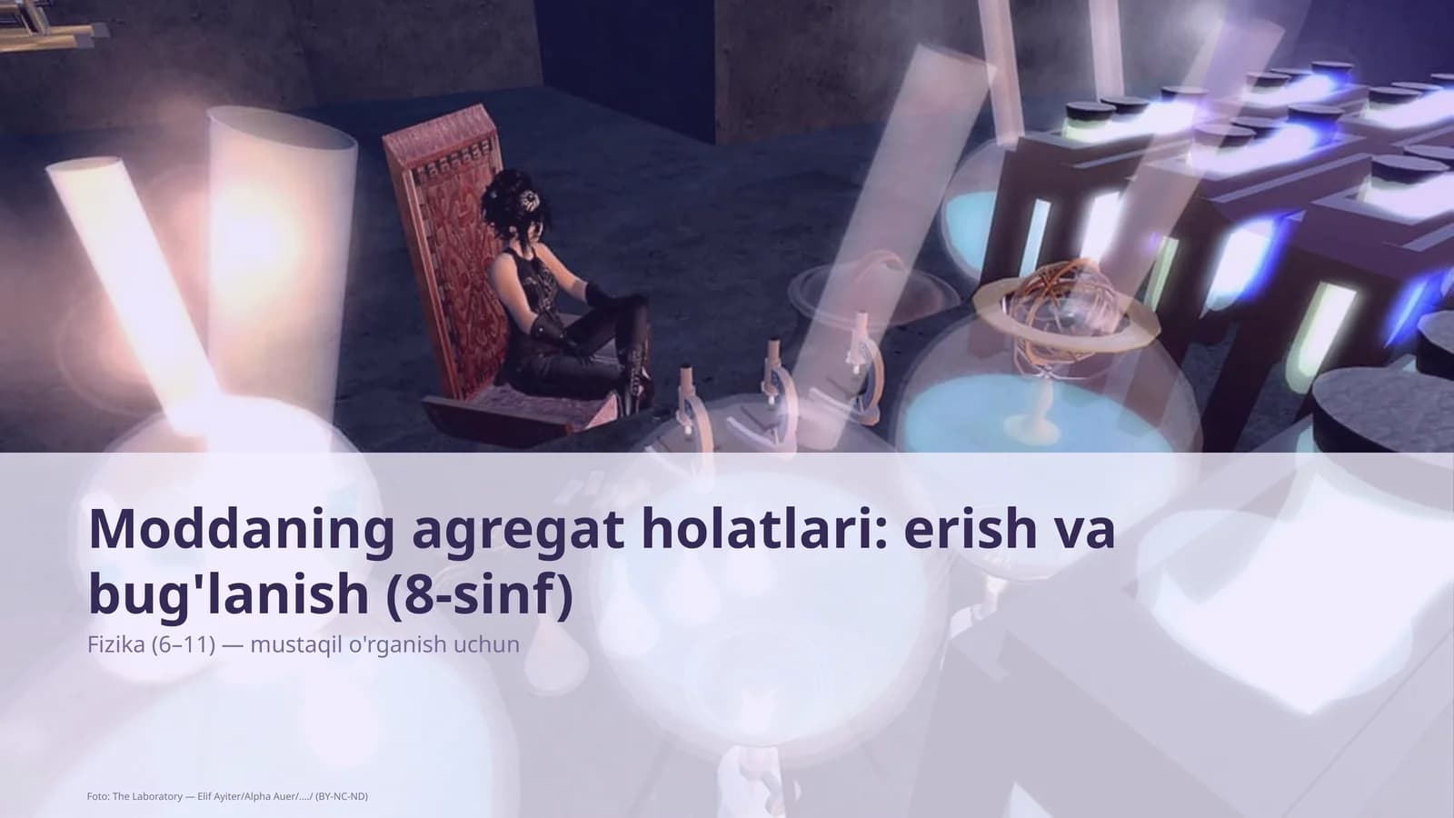 Moddaning agregat holatlari: erish va bug'lanish (8-sinf)