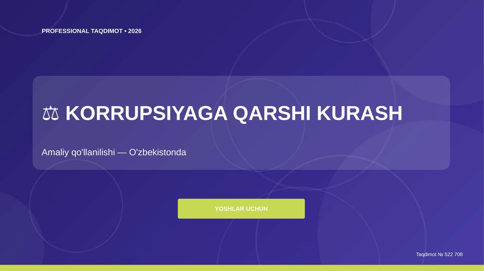 Korrupsiyaga qarshi kurash: amaliy qo'llanilishi (O'zbekistonda) [yoshlar uchun]