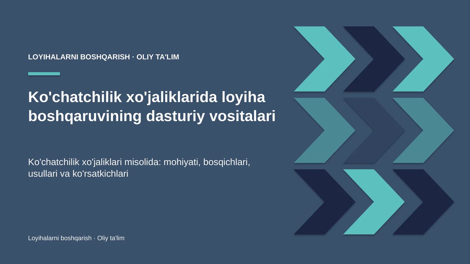 Ko'chatchilik xo'jaliklarida loyiha boshqaruvining dasturiy vositalari