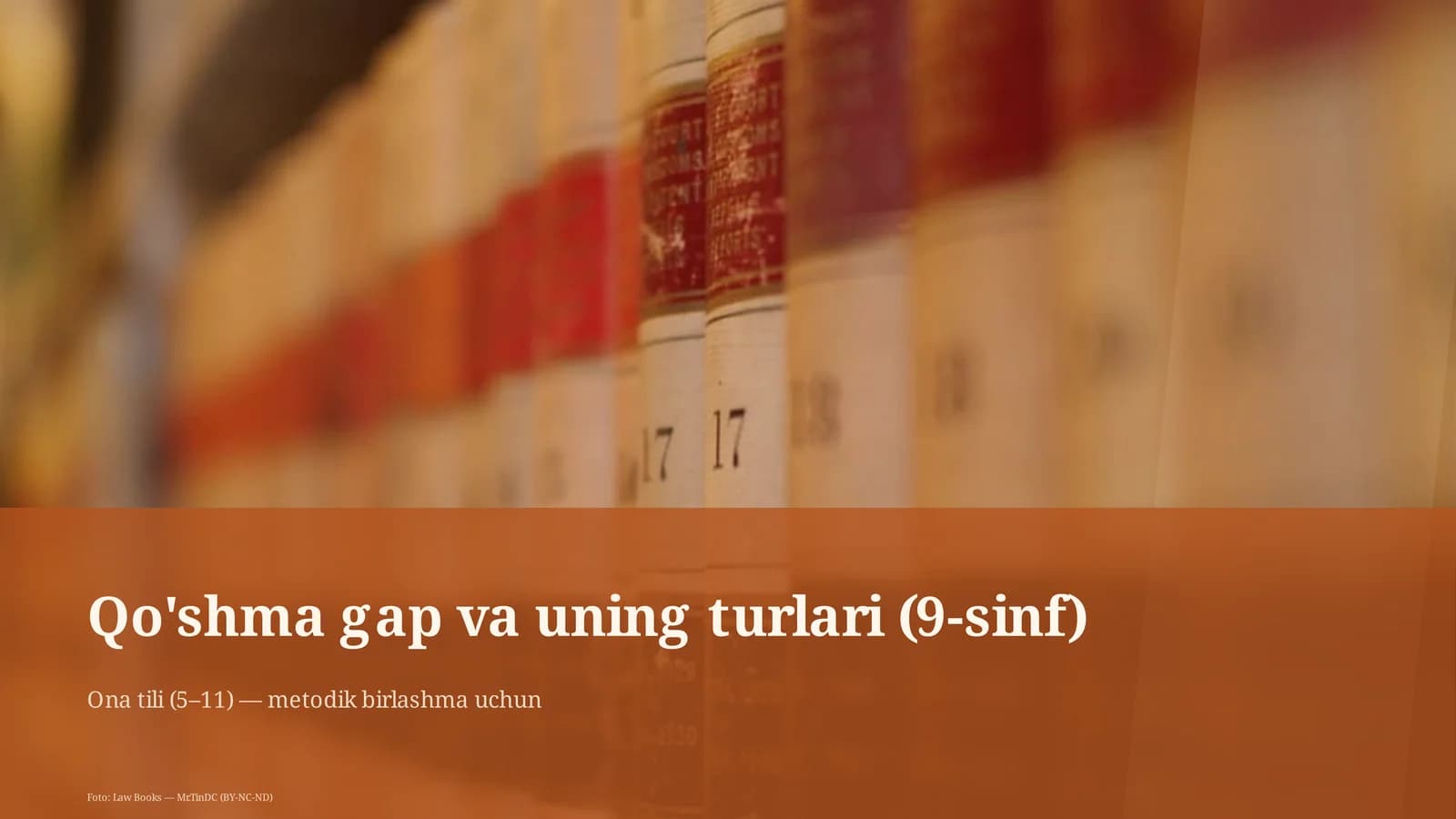 Qo'shma gap va uning turlari (9-sinf)