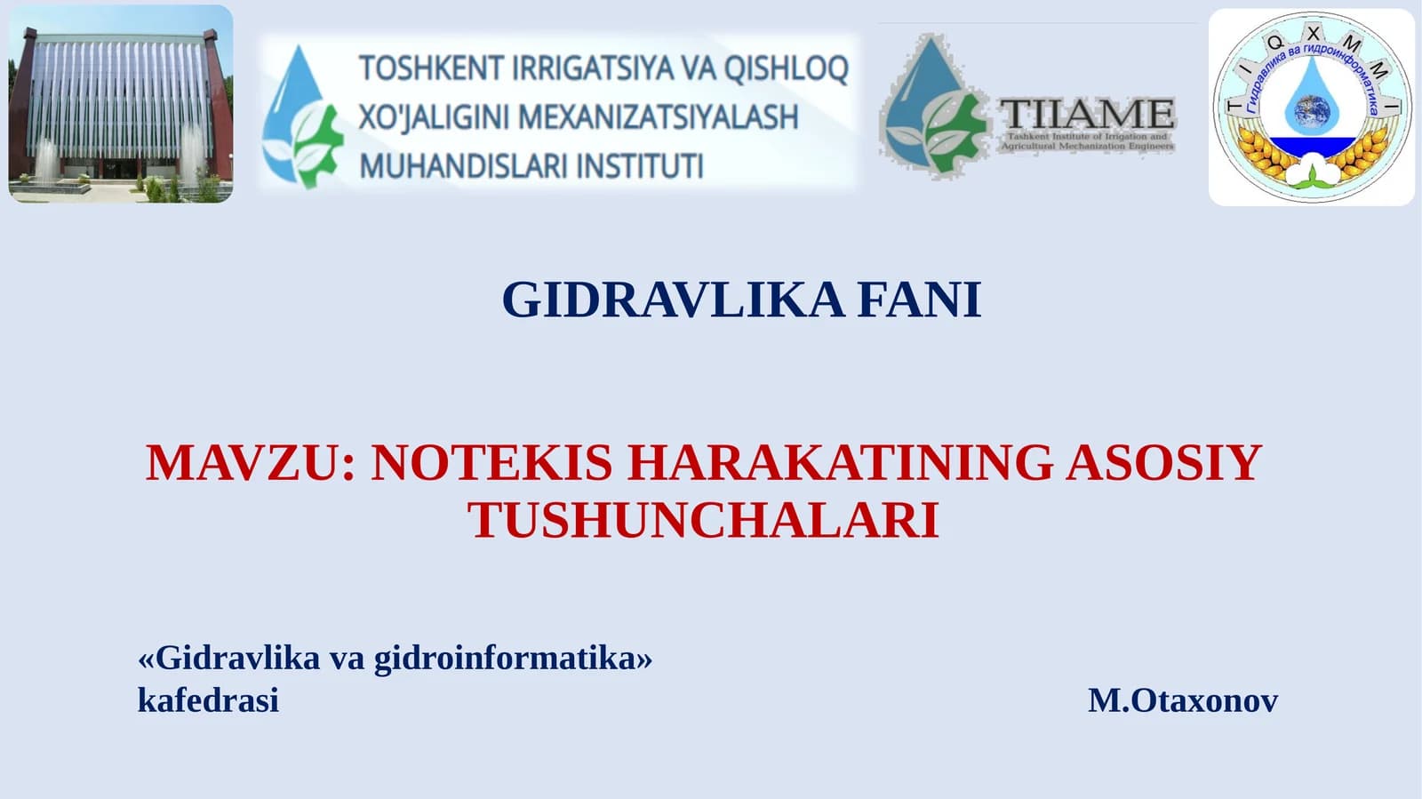 NOTEKIS HARAKATINING ASOSIY TUSHUNCHALARI