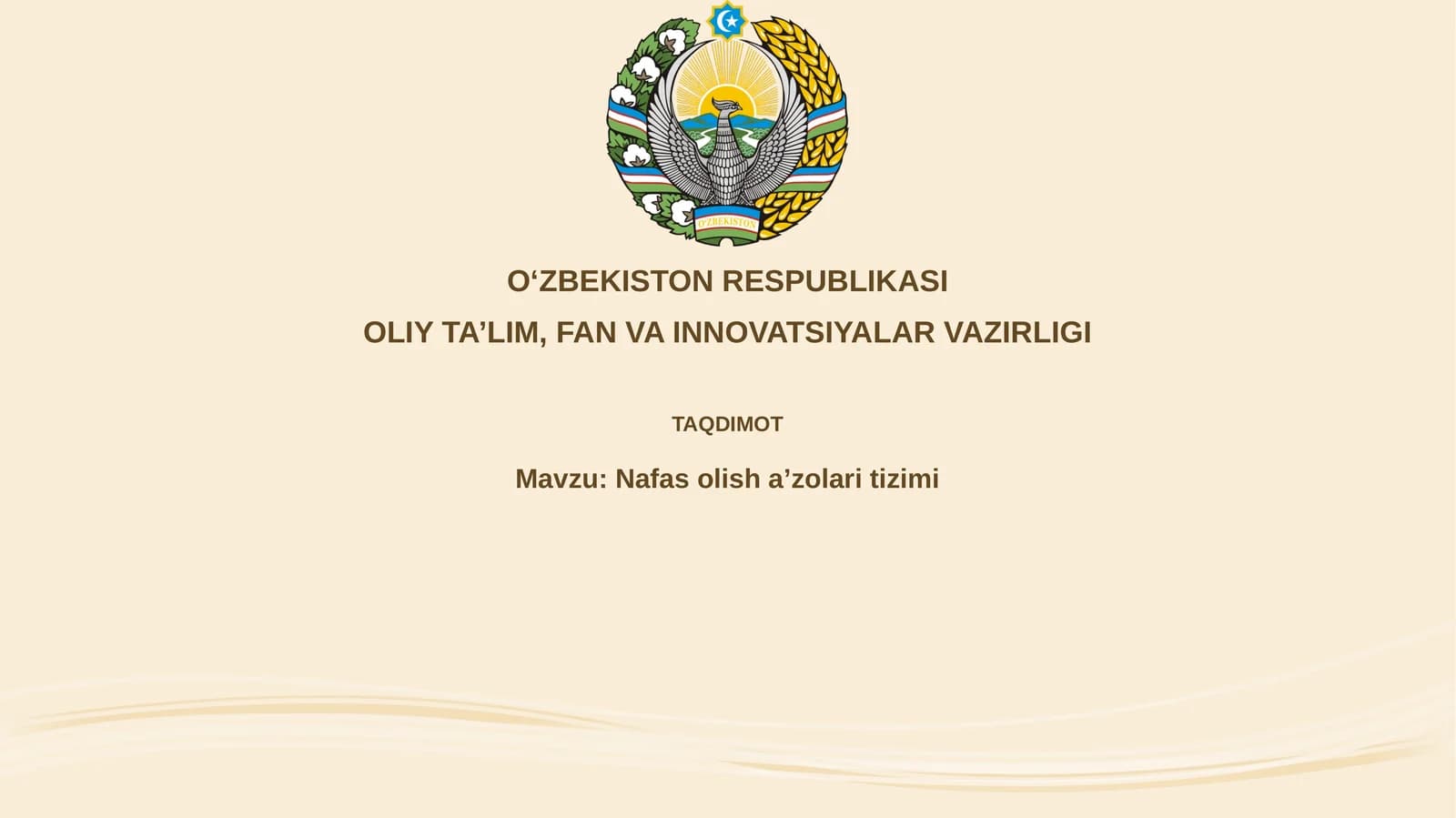 Nafas olish tizimi