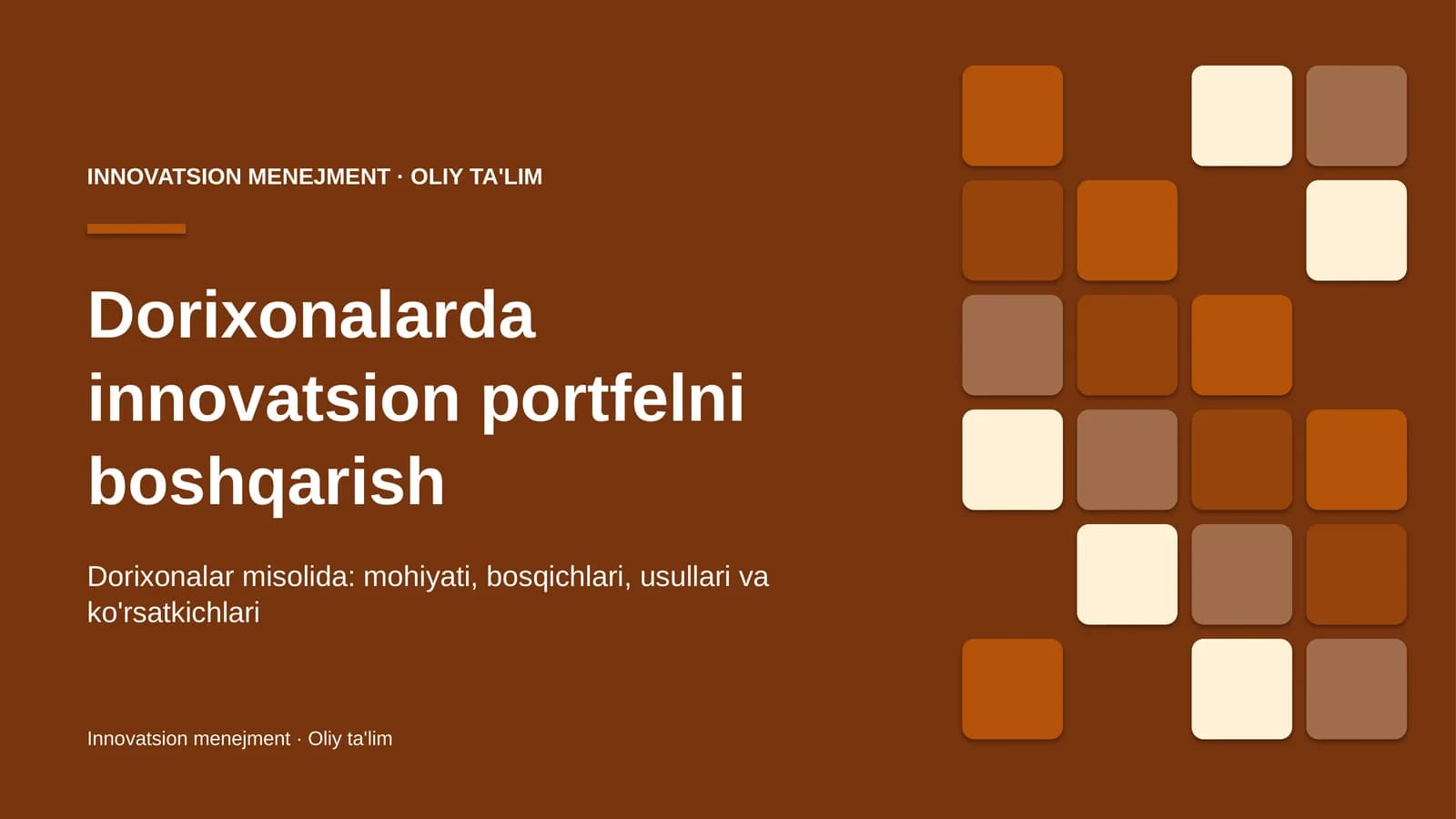 dorixonalarda innovatsion portfelni boshqarish 4072