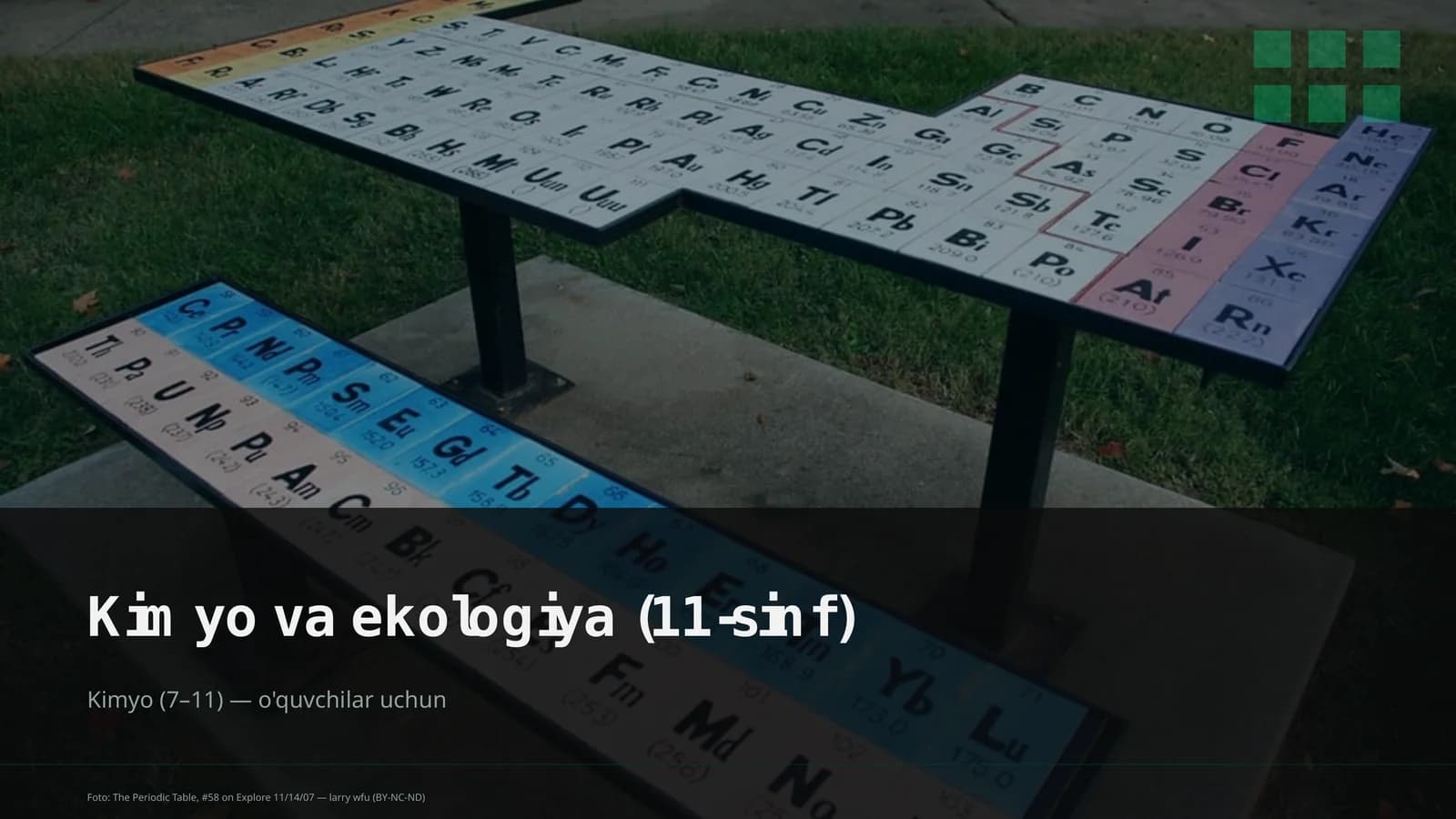 Kimyo va ekologiya (11-sinf)