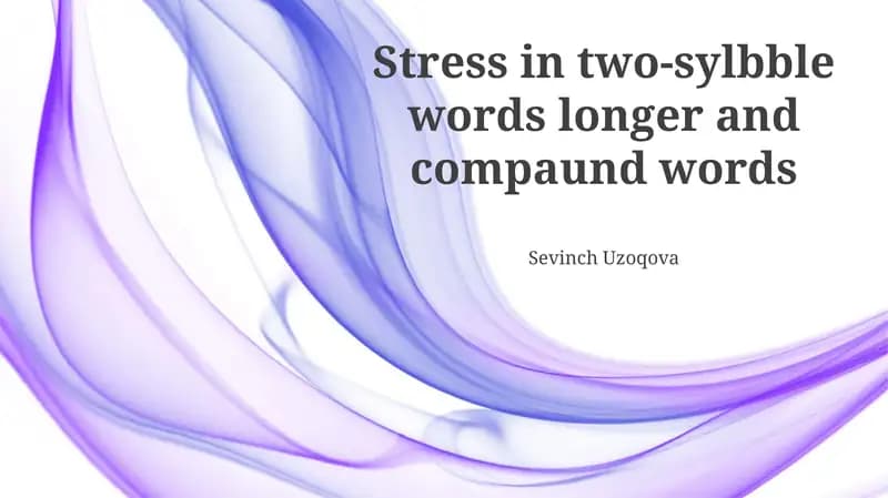Stress Rules and Exceptions