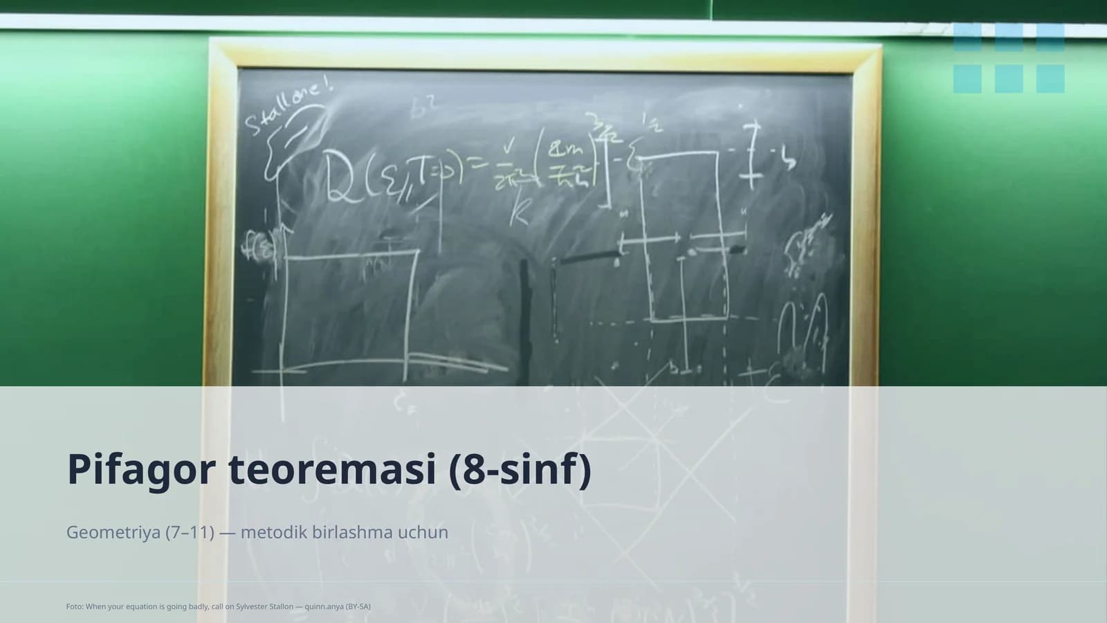 Pifagor teoremasi (8-sinf)