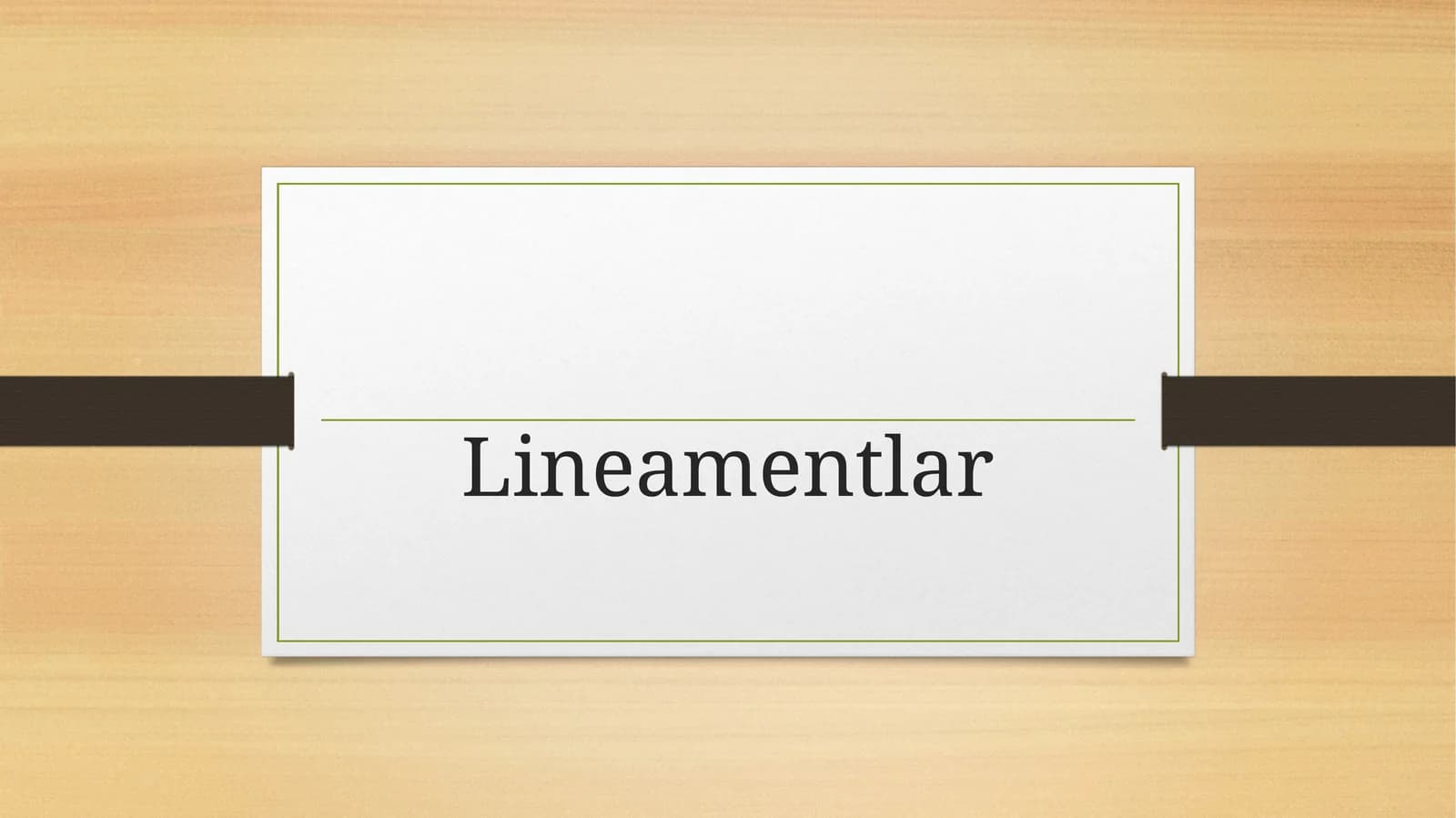 Lineamentlar