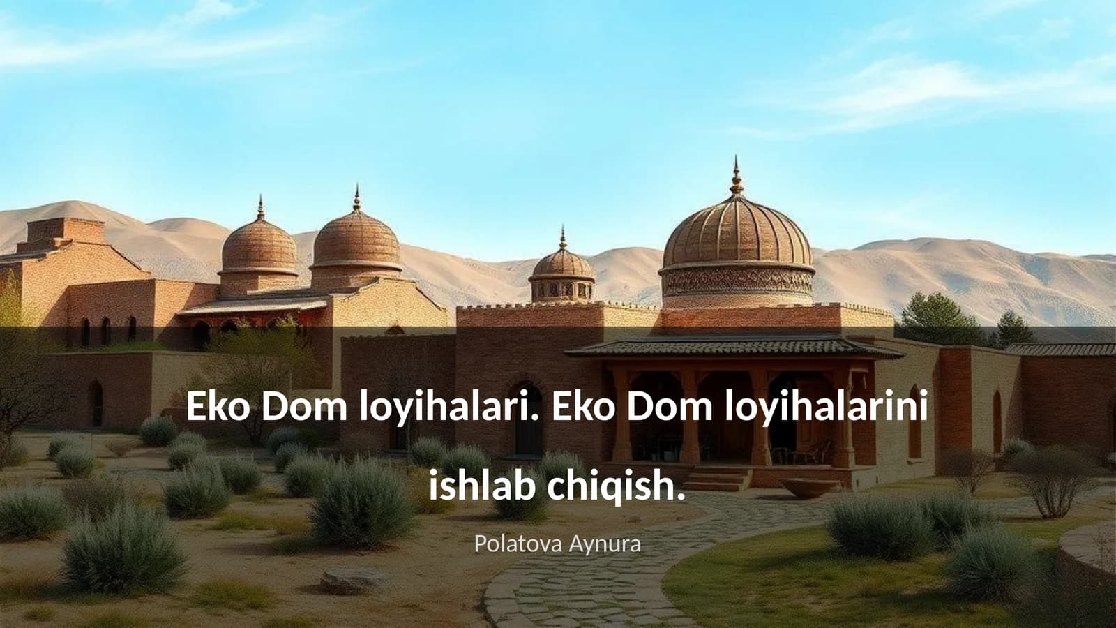 Eko Dom loyihalari