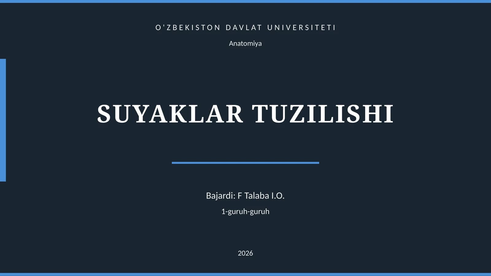 SUYAKLAR TUZILISHI