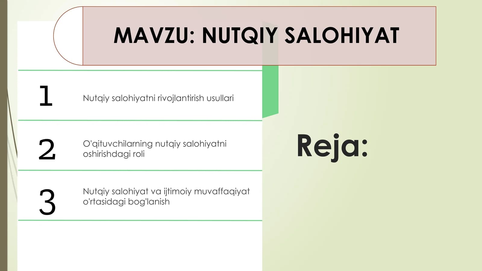NUTQIY SALOHIYAT