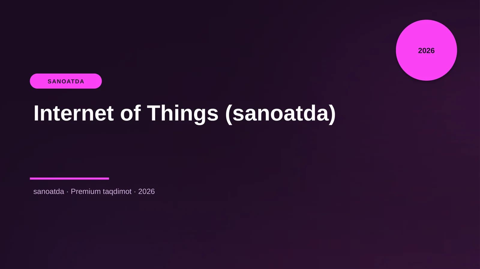 Internet of Things (sanoatda)