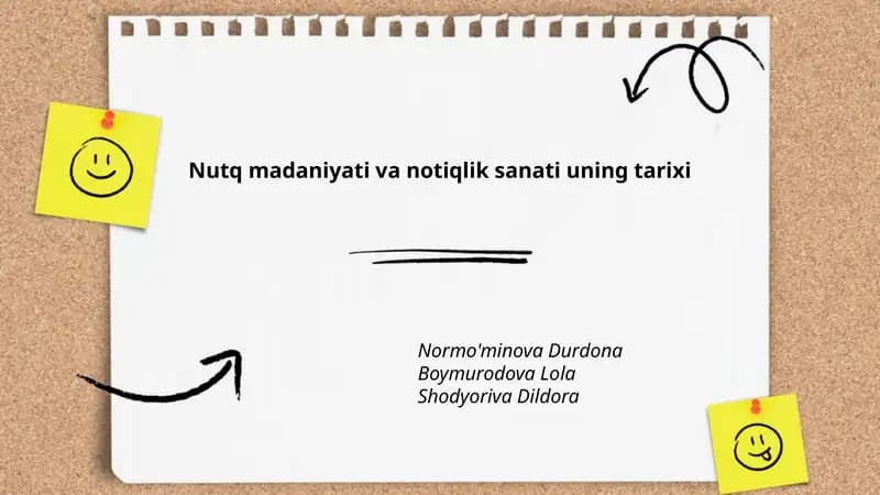 Nutq madaniyati va notiqlik sanati uning tarixi