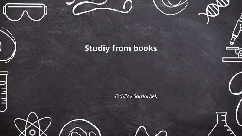 Studiy from books