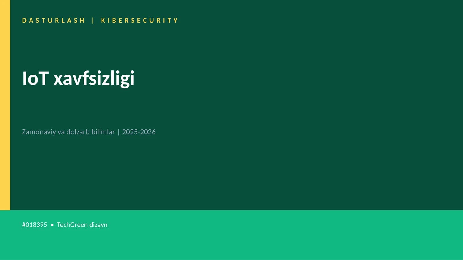 IoT xavfsizligi