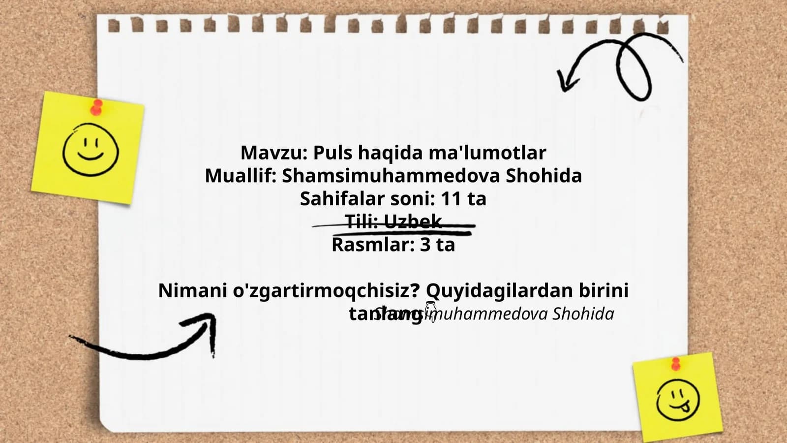 Puls haqida ma'lumotlar