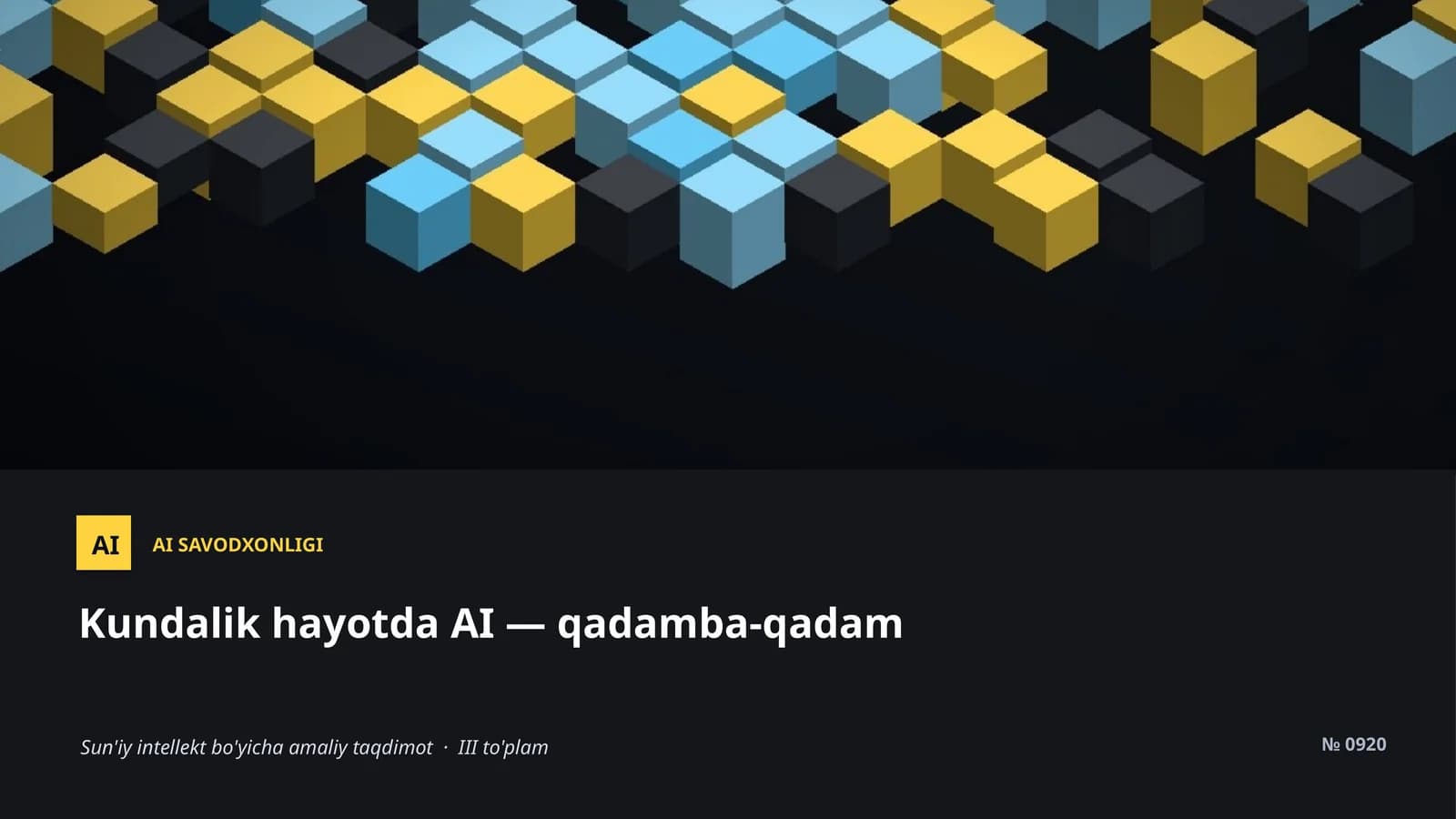 AI SAVODXONLIGI