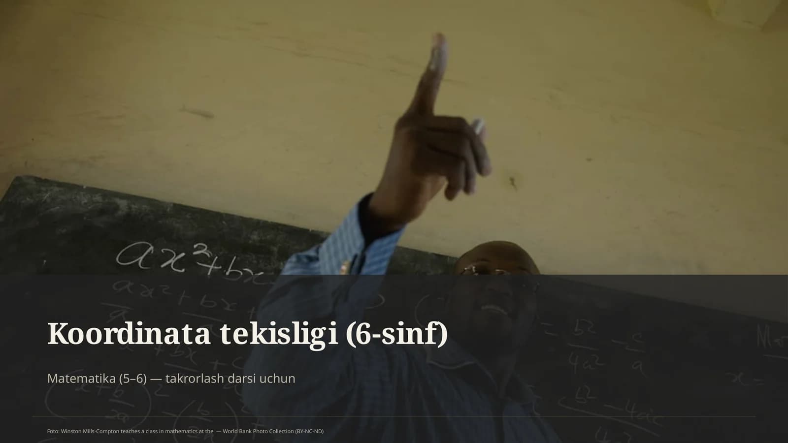 Koordinata tekisligi (6-sinf)