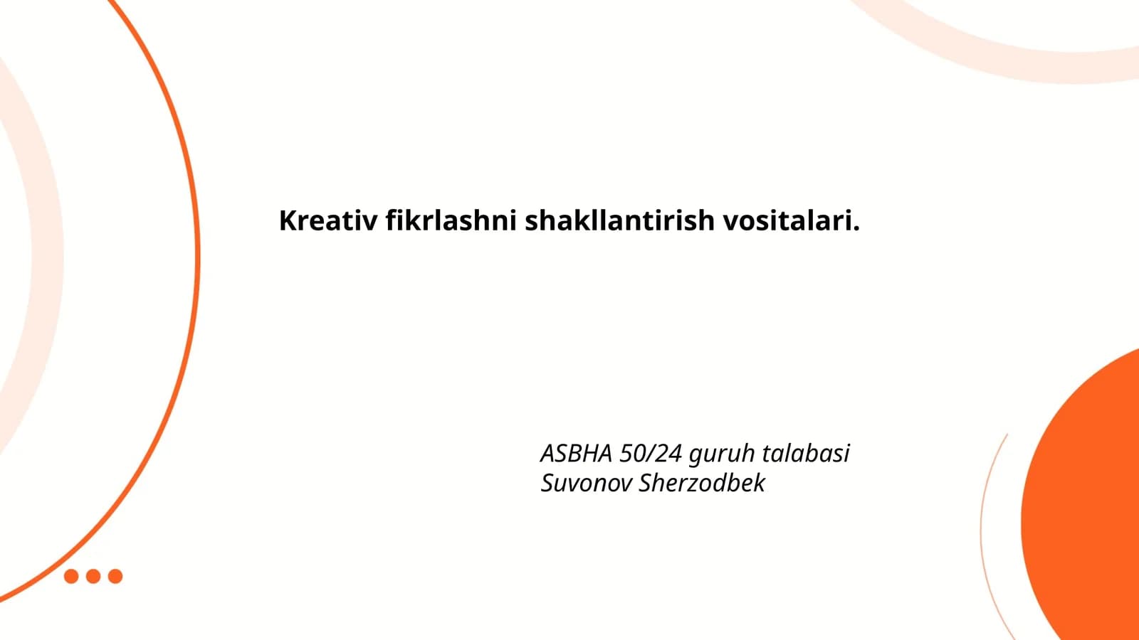 Muammo yechish usullari