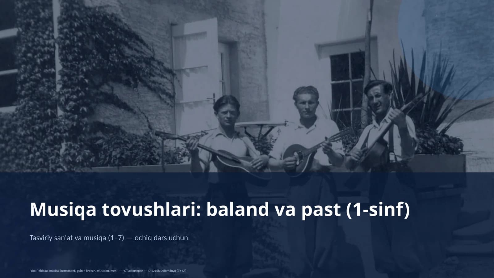Musiqa tovushlari: baland va past (1-sinf)