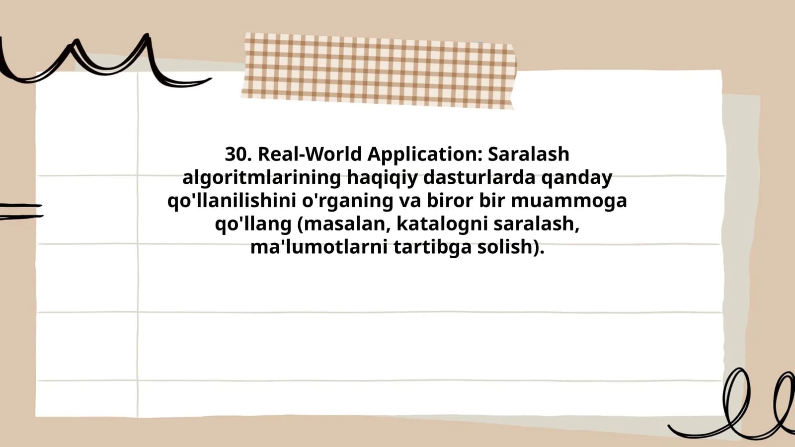 Real-World Application