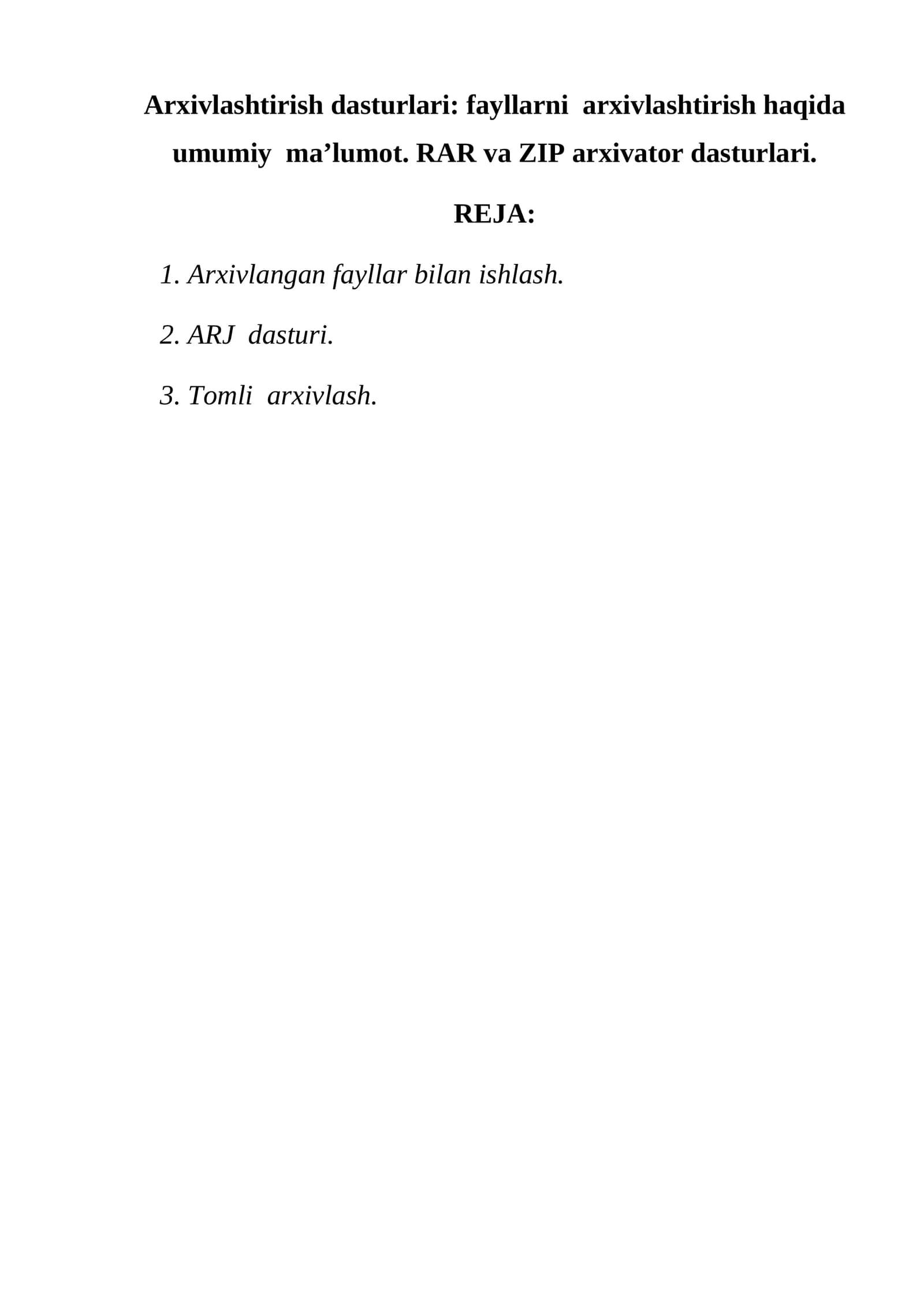 Arxivlashtirish dasturlari